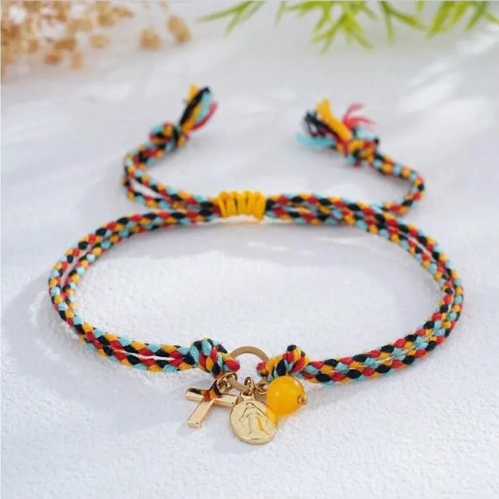 Boho cross bracelet Q252
